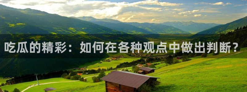 91吃瓜网今日吃瓜入口:吃瓜的精彩:如何在各种观点中做出判断?