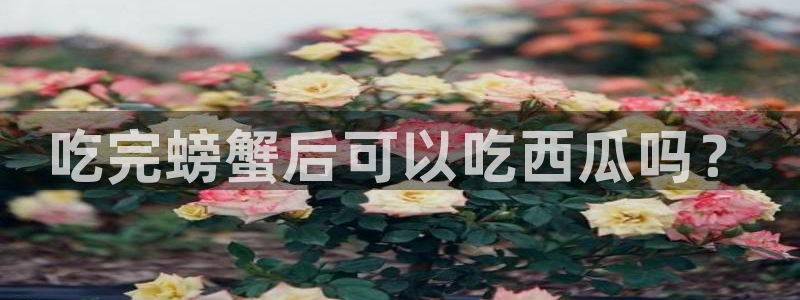 51国产吃瓜在线今日吃瓜:吃完螃蟹后可以吃西瓜吗?